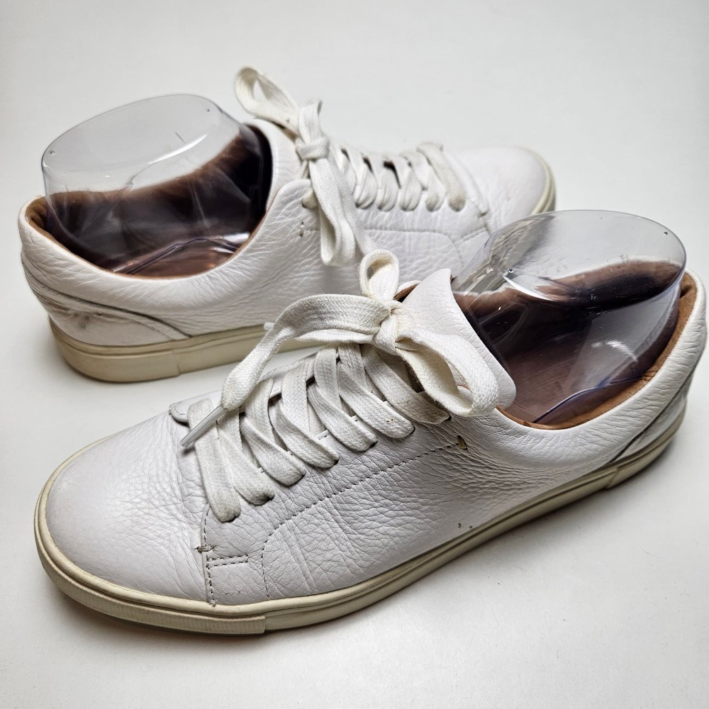 Frye Ivy Court Low Lace Sneaker Women's 8 White Leather‎